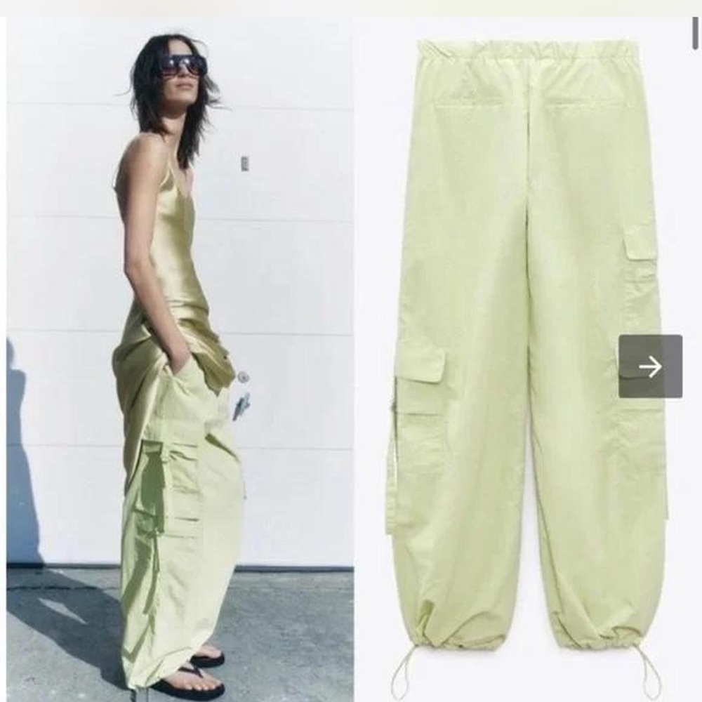 Lime green cargo pants